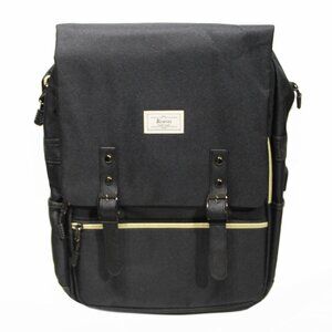 Ronyes Laptop Backpack Women Men 15.6" Bookbag USB Charging Black